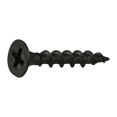 Buildright Drywall Screw, #6 x 1 in, Steel, Flat Head Phillips Drive 54790